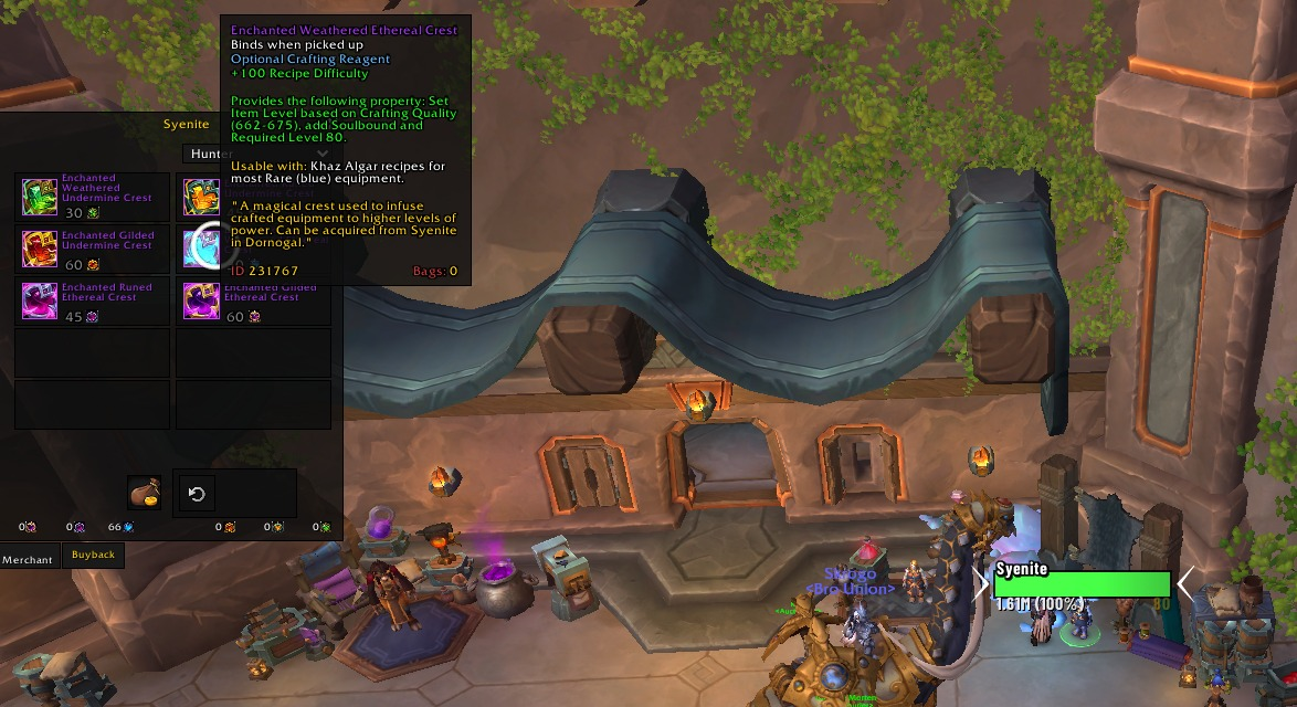 675 ilvl craft from delve 1